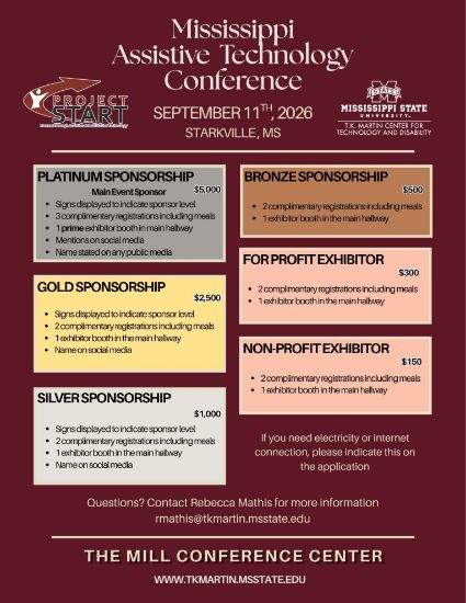 Picture of Mississippi Assistive Technology Conference Sponsorship